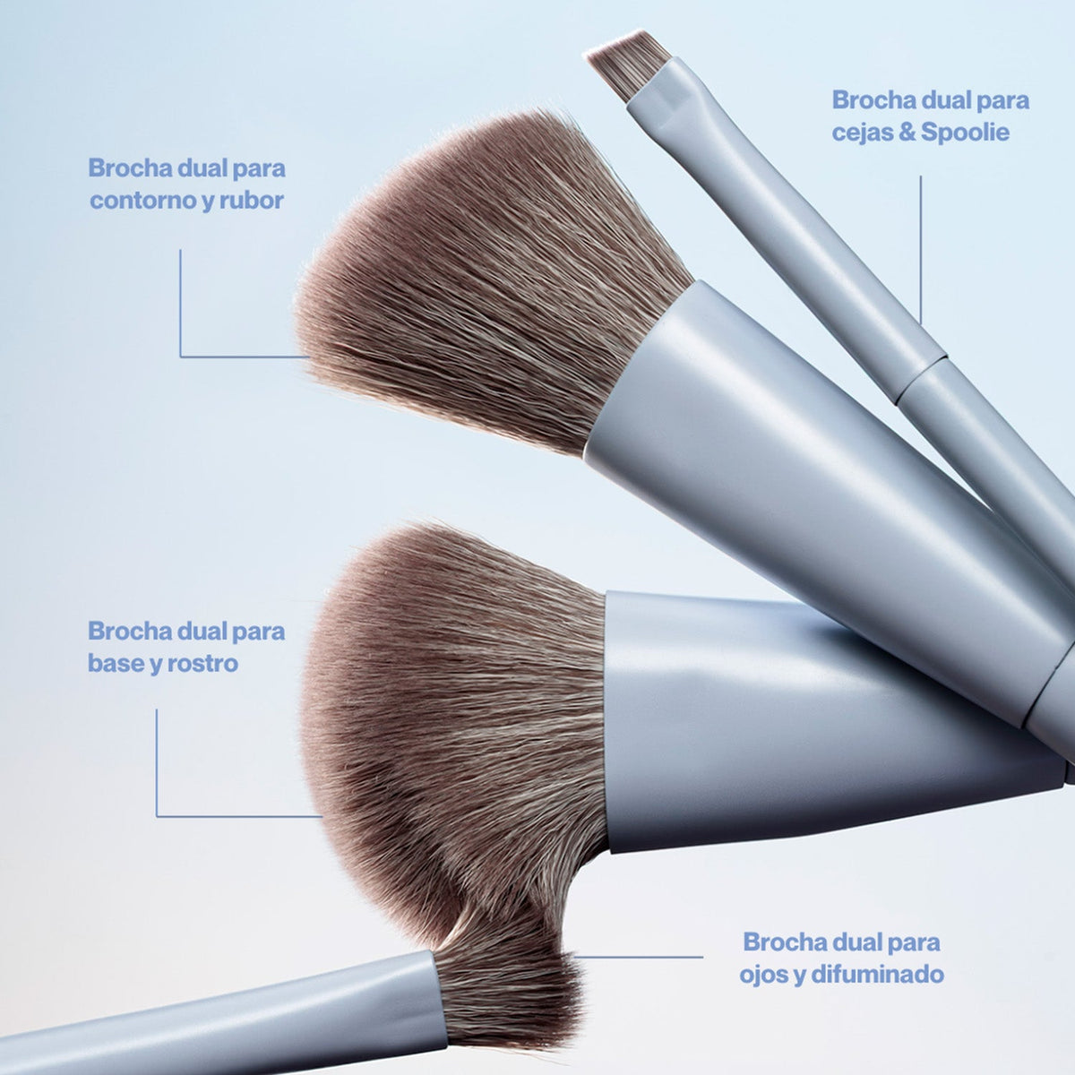 Set de 4 Brochas 2 en 1